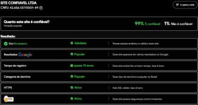 Site verificado e verdadeiro:3191com